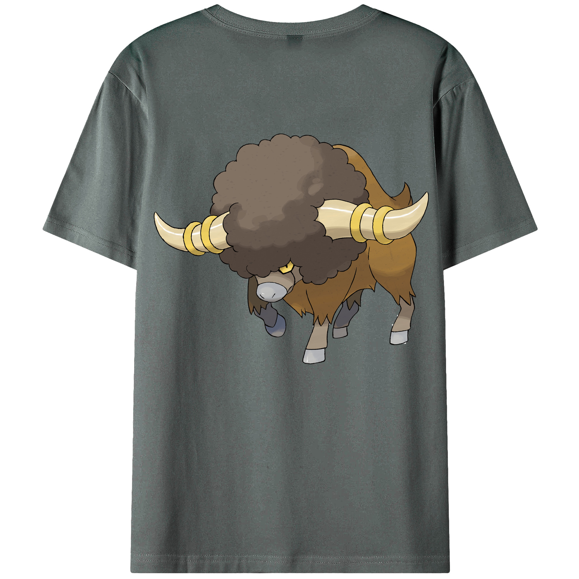 （画像用） ポケットモンスター Pokémon 綿100％ メンズ半袖Tシャツ（バックプリント） 通気性